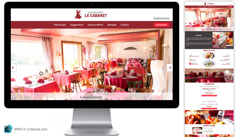 Webdesign : Refonte du site Le Cabaret