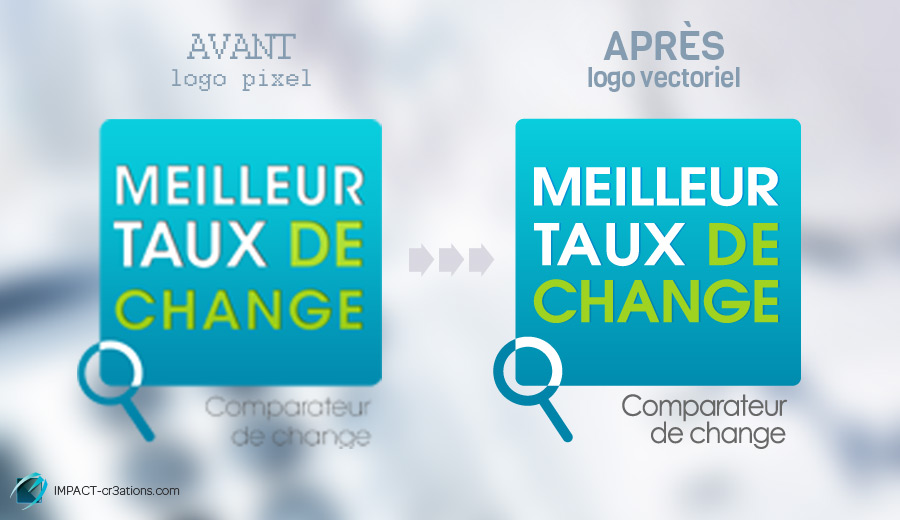Vectorisation de logos « Taux de change »